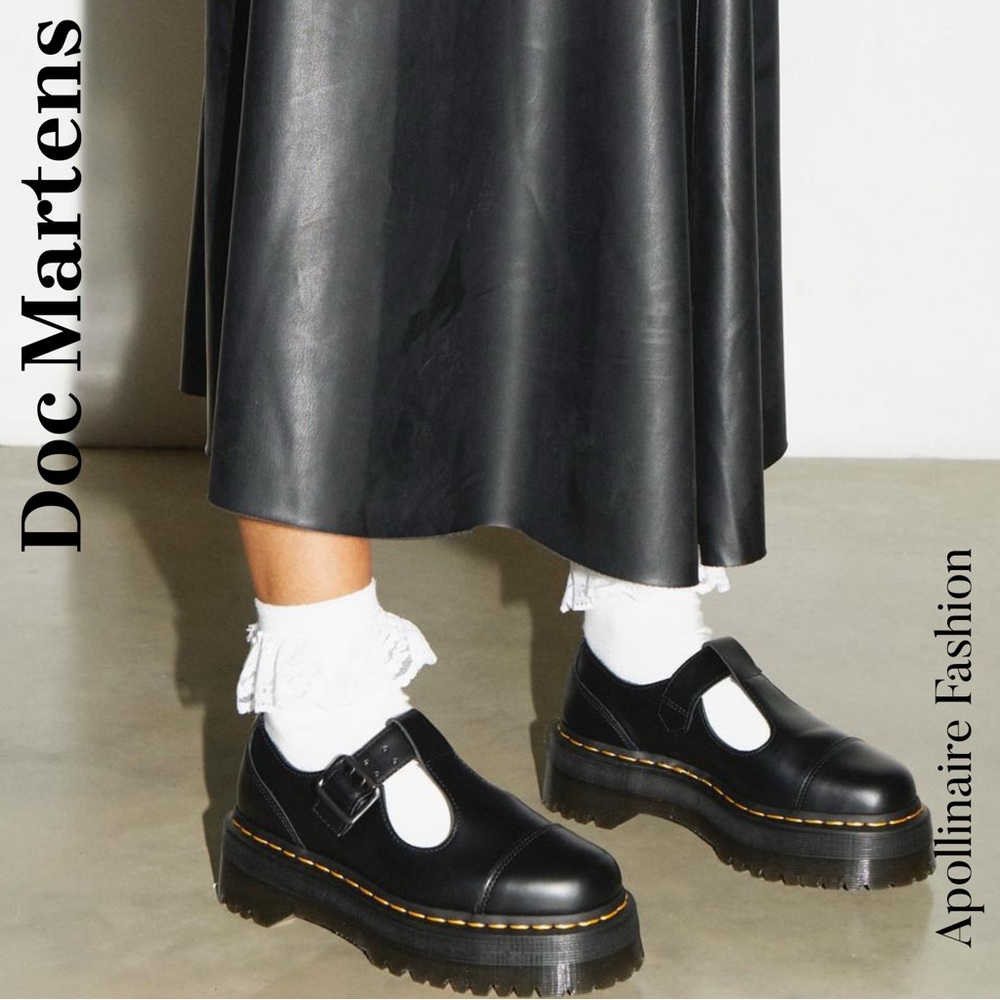 Dr. Martens Black Platform Shoes